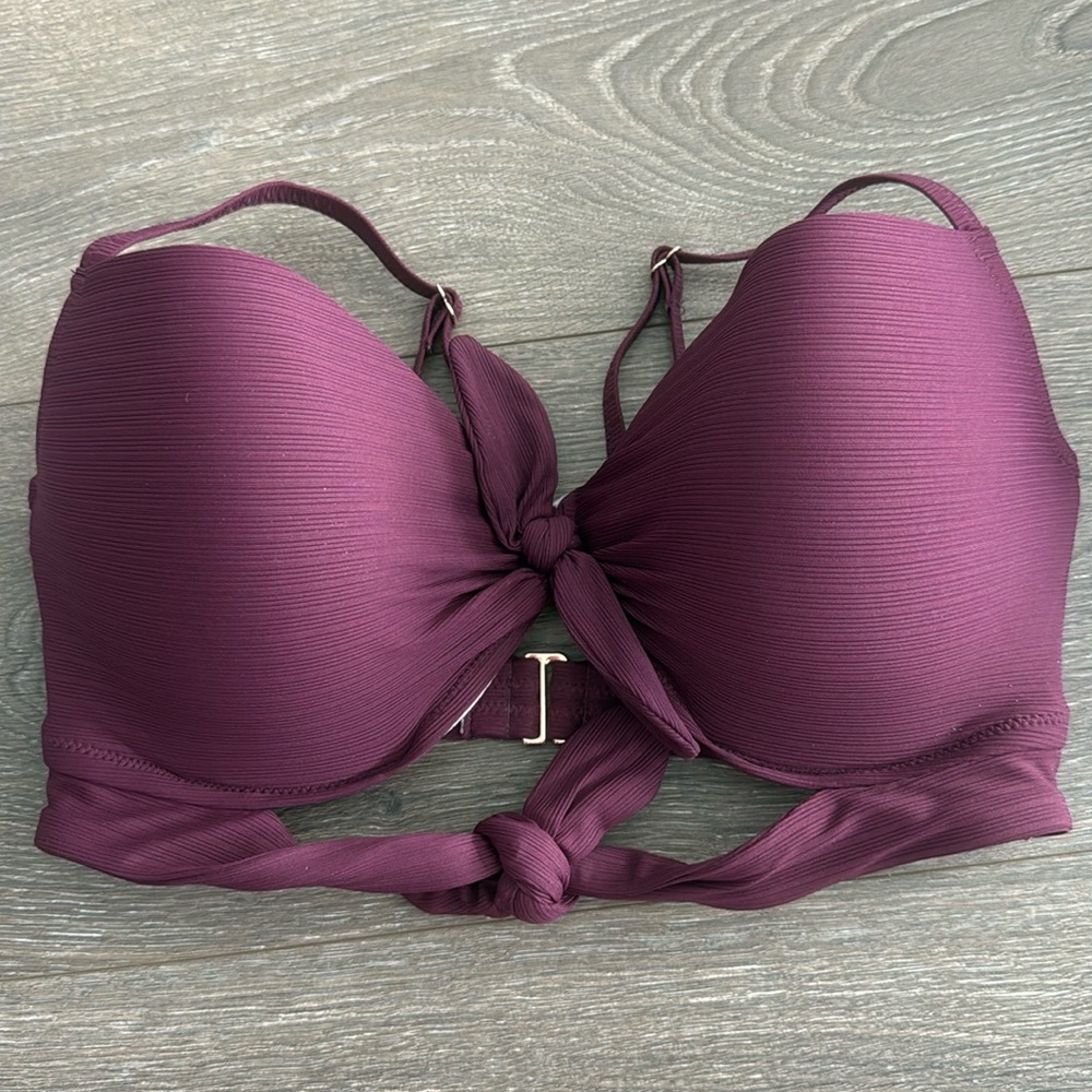 Maroon padded bikini shade and shore target 34DD